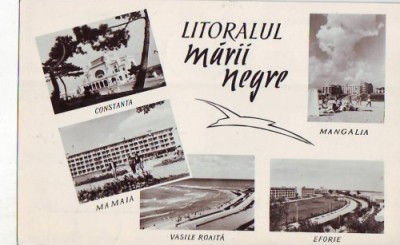 R4304 DIVERSE RPR LITORALUL MARII NEGRE CIRCULAT 1962 foto