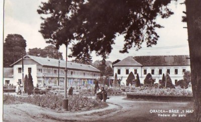 R6552 ORADEA Baile 1 Mai Vedere din parc CIRCULAT 1962 foto