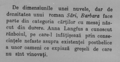 Anna Langfus - Sari , Barbara foto