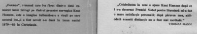 Knut Hamsun - Pan * Victoria * Foamea foto