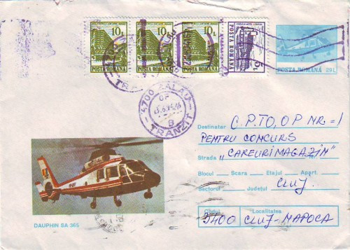 D-367 Intreg Postal Elicopter Dauphin SA 365