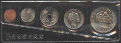 Danemarca set monetarie 1977 UNC foto
