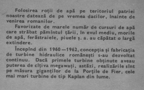 D Pavel , I Vuia - De la roata cu facaie la turbinele hidraulice