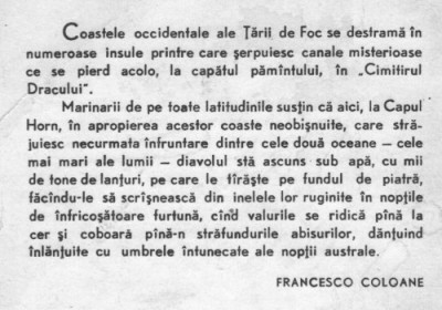 Francesco Coloane - Tara de Foc foto