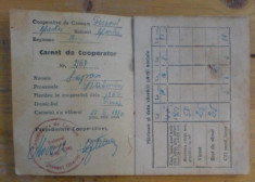 Carnet cooperator (Centrocoop) - 1950 foto