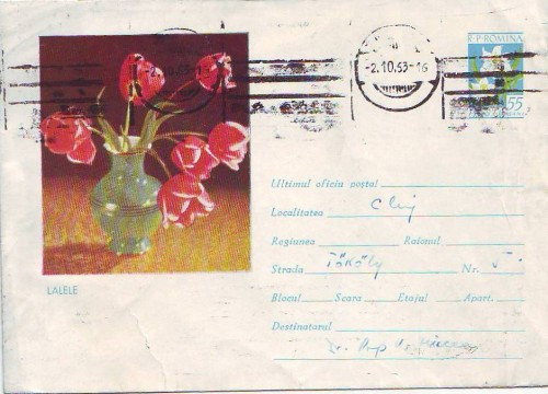 D-739 Intreg Postal Lalele in vaza