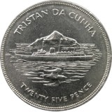bnk mnd Tristan da Cunha crown 1977 , vapor