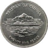 Bnk mnd Tristan da Cunha crown 1977 , vapor, Africa