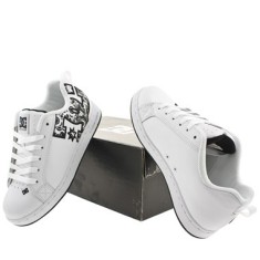 Adidasi Dc shoes skate dama albi negri foto