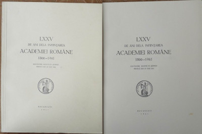 75 ani de la infiintarea Academiei Romane , 1941 , 3 foto