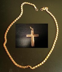 Lantisor de aur, NOU,7 g, Model &amp;amp;quot;bob de orez&amp;amp;quot; foto
