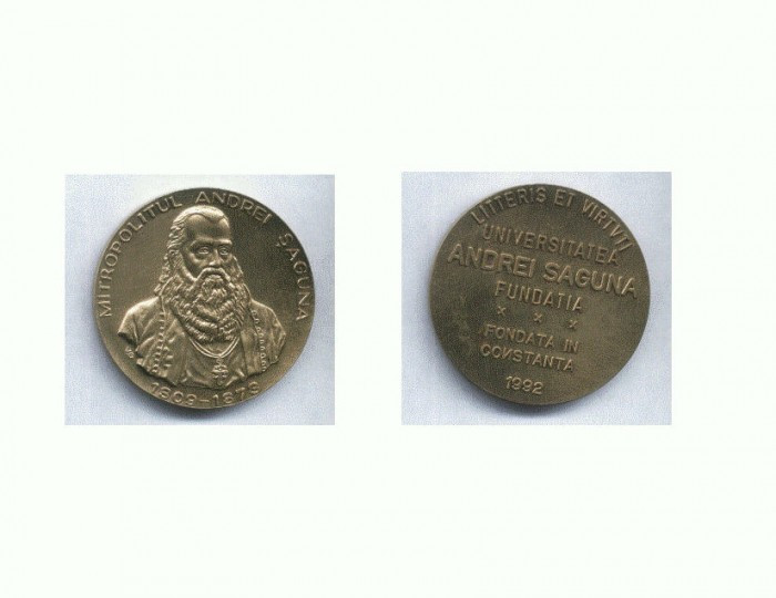 152 Medalie Mitropolitul Andrei Saguna 1809-1873 -Constanta