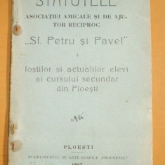 Statutele Sf. Petru si Pavel, Ploesti 1907