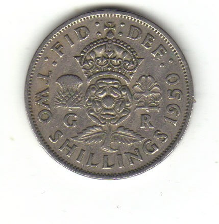bnk mnd Marea Britanie Anglia 2 shillings 1950