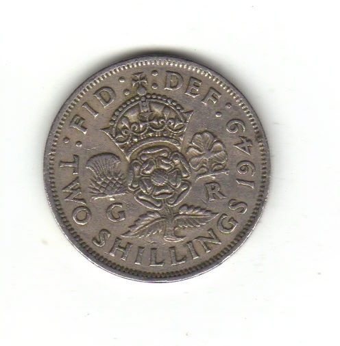 bnk mnd Marea Britanie Anglia 2 shillings 1949