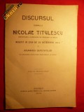 Discursul D-lui N.TITULESCU la MESAJUL TRONULUI -1914