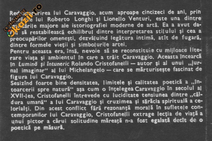 Rolando Cristofanelli - Lumina si intuneric Rolando Cristofanelli - Lumina si intuneric
