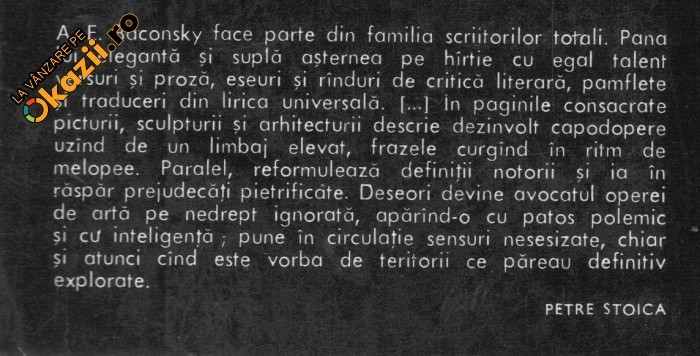 A E Baconsky - Itinerarii plastice A E Baconsky - Itinerarii plastice