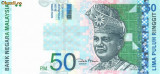 MALAEZIA █ bancnota █ 50 Ringgit █ 2001 █ P-43d █ UNC █ necirculata