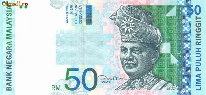 MALAEZIA █ bancnota █ 50 Ringgit █ 2001 █ P-43d █ UNC █ necirculata