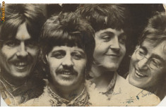 Poza The Beatles Originala Cu Autografe Autentificata foto