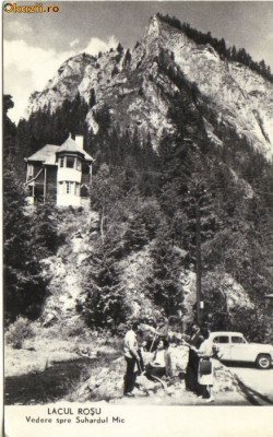 bnk cp lacul rosu - vedere spre suhardul mic - circulata 1962 foto