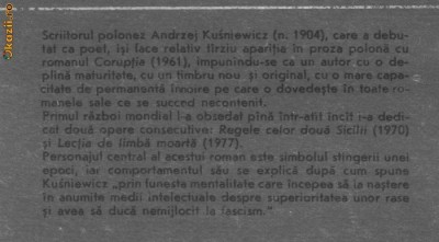 Andrzej Kusniewicz - Lectia de limba moarta foto