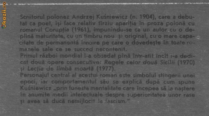 Andrzej Kusniewicz - Lectia de limba moarta Andrzej Kusniewicz - Lectia de limba moarta