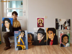 Tablouri pictate in ulei, orice artist. Ex: Michael Jackson foto