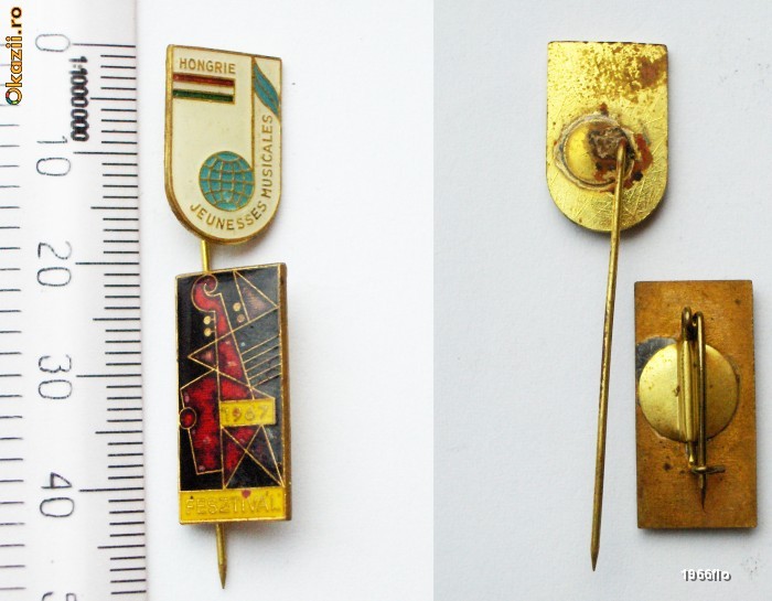 LOT 2 INSIGNE UNGARIA MUZICA una din 1967 **