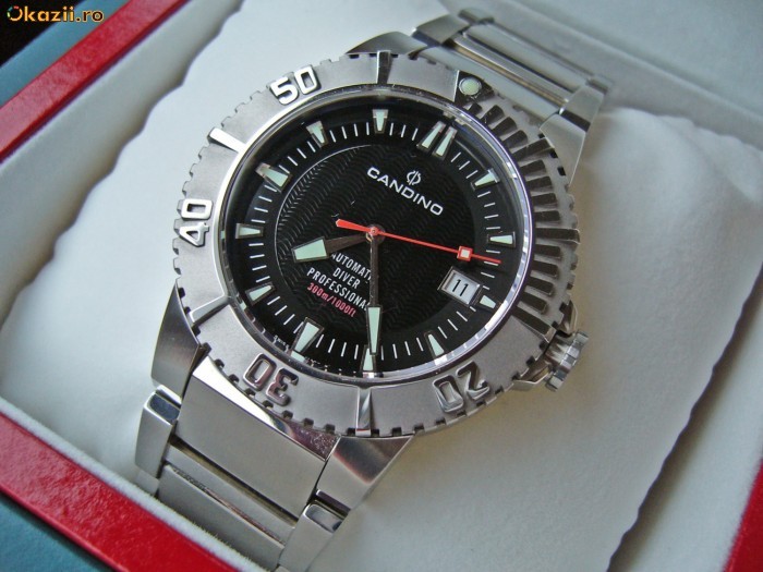 Vand ceas Candino DIVER 300m mecanic automatic