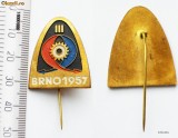 INSIGNA CEHOSLOVACIA BRNO 1957 III **