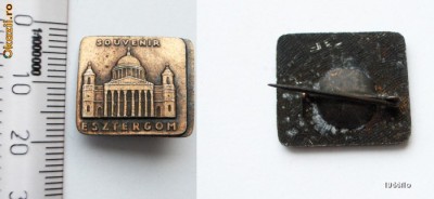 INSIGNA UNGARIA SOUVENIR ESZTERGOM ** foto