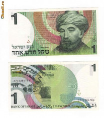 1 SHEKEL Israel, numismatica, bancnote foto