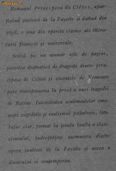 Doamna De la Fayette - Principesa de Cleves