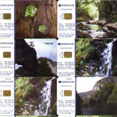 Set 10 cartele telefonice Romtelecom, peisaje montane, 1