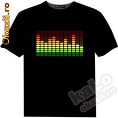 Tricou LED DJ * Tricouri cu LEDURI * equalizer disco club foto