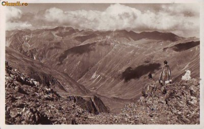 357 Vedere cu Doi Ciobani in Carpatii Meridiionali Necirculata foto