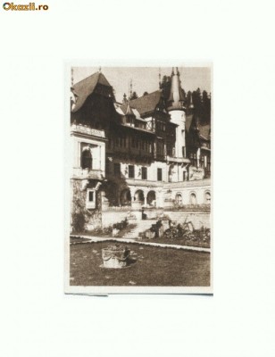 CP160-67 Sinaia -Muzeul Peles -RPR -circulata 1957 -sepia foto