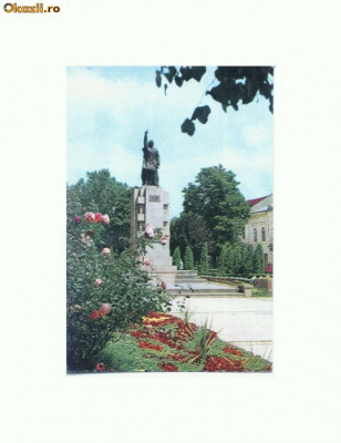 CP162-90Bistrita -Statuia lui Andrei Muresanu -necirculata foto