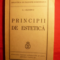 G. CALINESCU - PRINCIPII DE ESTETICA - Prima Editie 1939