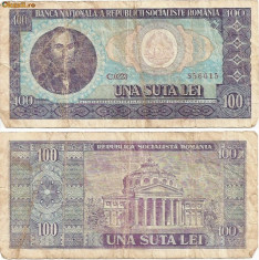 Bancnota 100 Lei - 1966 foto