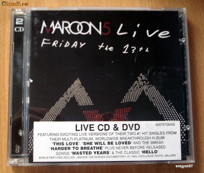 Maroon 5 - Friday the 13th (live) CD+DVD