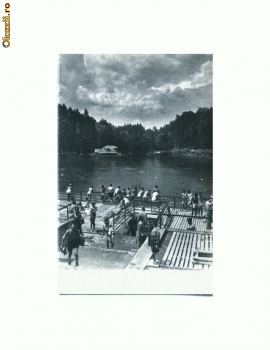 CP164-85 Sovata -Lacul ,,Ursu" -Strandul -RPR-circulata1958 CP164-85 Sovata -Lacul ,,Ursu" -Strandul -RPR-circulata1958