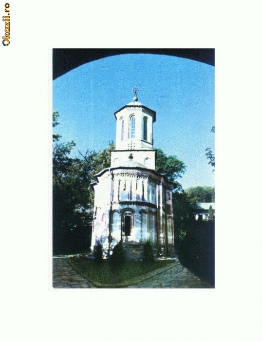 CP165-84 Biserica de piatra si staretia Manastirii -necirculata
