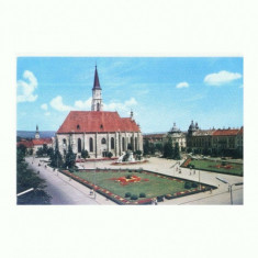 CP166-84 Cluj -Catedrala Sf.Mihail -RPR -circulata 1965