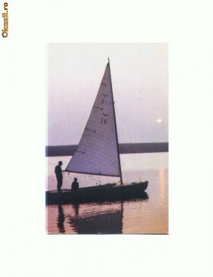 CP167-29 Eforie Sud, Apus de soare la Ghiol -circulata1968 foto