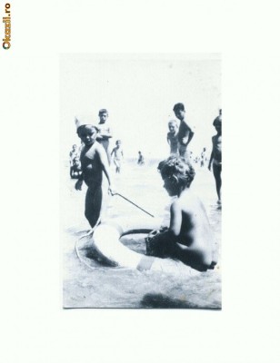CP167-51 Vasile Roaita -Copii la plaja -RPR -circulata 1957 foto