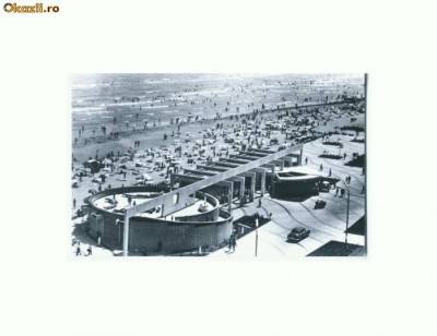 CP167-75 Mamaia -Pe plaja -RPR -circulata 1965 foto
