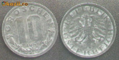 Austria 10 GROSCHEN 1948 zinc rara foto